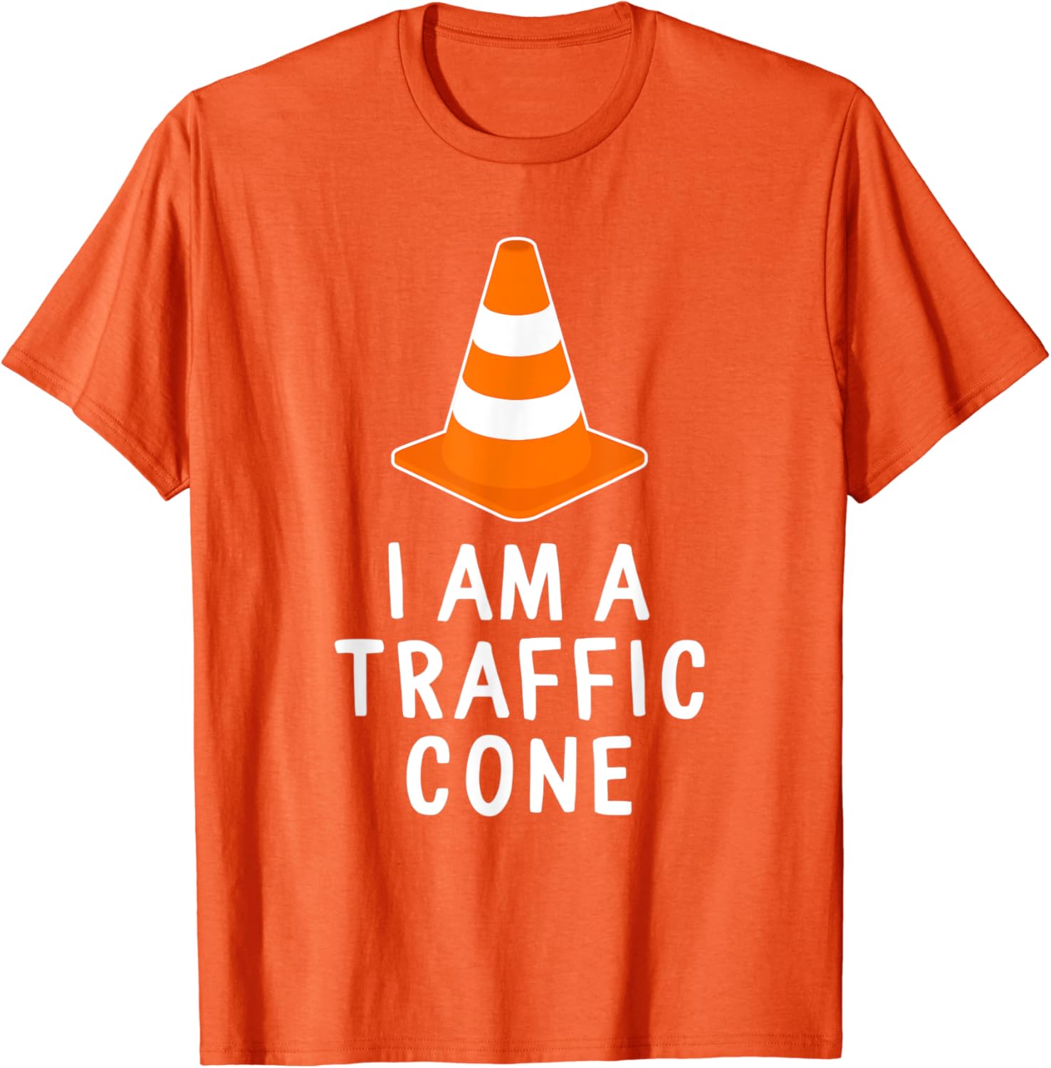 I Am A Traffic Cone Costume Easy Simple Halloween Costume T